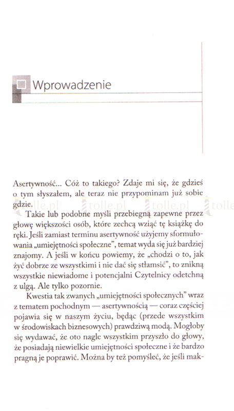 Asertywność. Jak docenić samego siebie? - Klub Książki Tolle.pl