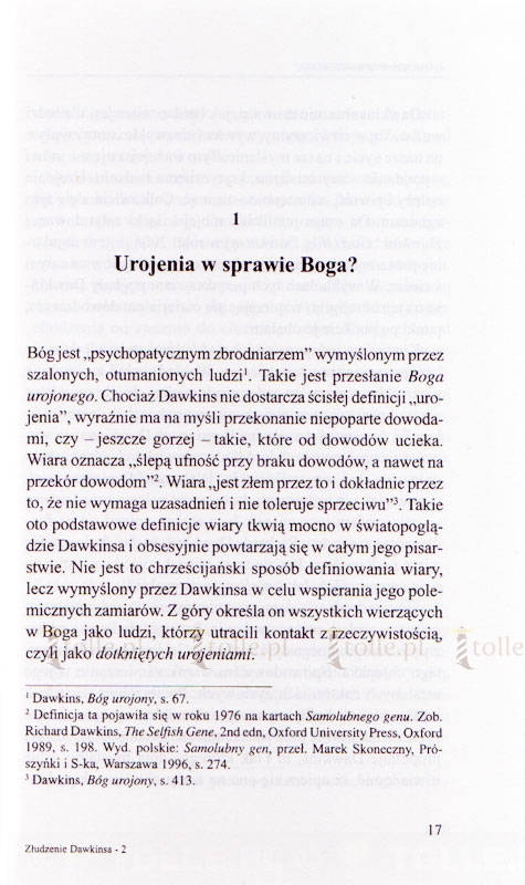 Bóg nie jest urojeniem. Złudzenie Dawkinsa - Klub Książki Tolle.pl