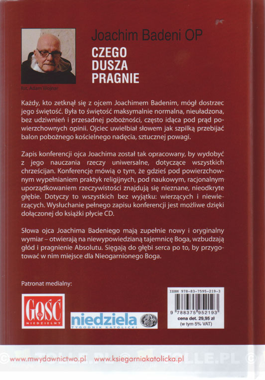 Czego dusza pragnie. Elementarz duchowy (+ CD) - Klub Książki Tolle.pl