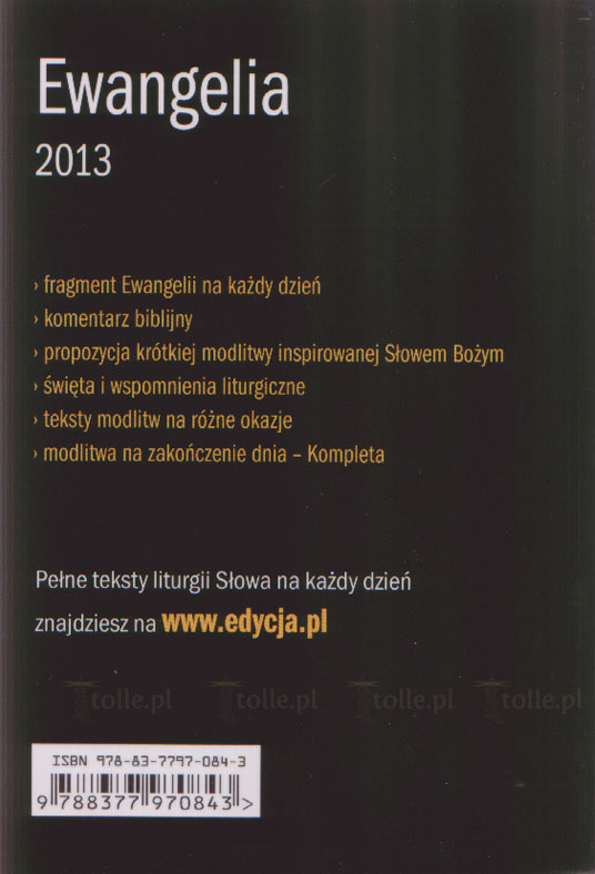 Ewangelia 2013. Droga Prawda i Życie - Klub Książki Tolle.pl