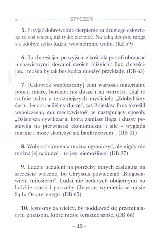 Dobrego dnia z bł. ks. Jerzym Popiełuszką. Myśli na każdy dzień roku - Klub Książki Tolle.pl