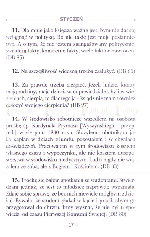 Dobrego dnia z bł. ks. Jerzym Popiełuszką. Myśli na każdy dzień roku - Klub Książki Tolle.pl