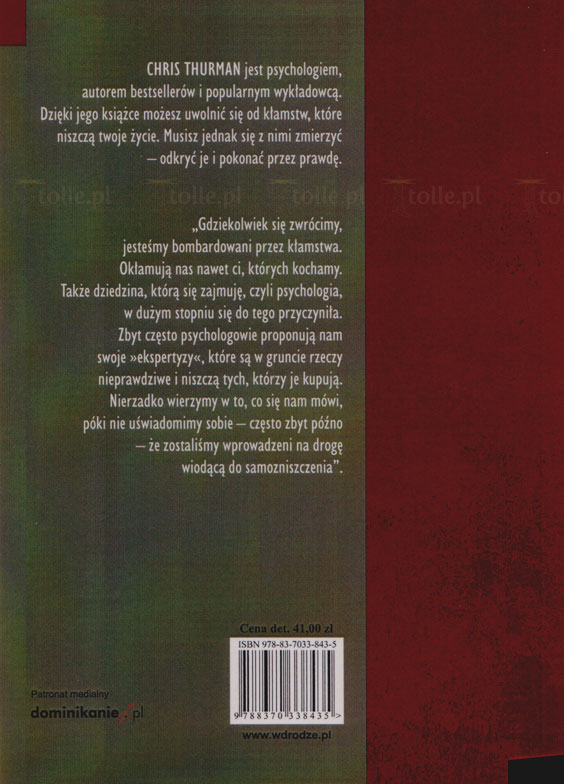 Kłamstwa, w które wierzymy. Seria: Psychologia i wiara - Klub Książki Tolle.pl