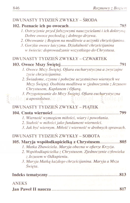 Rozmowy z Bogiem. Tom III: Okres zwykły, Tygodnie I-XII - Klub Książki Tolle.pl