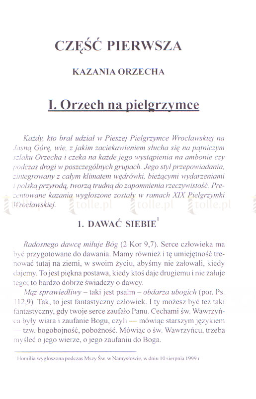 Orzech na ambonie cz. II - Klub Książki Tolle.pl