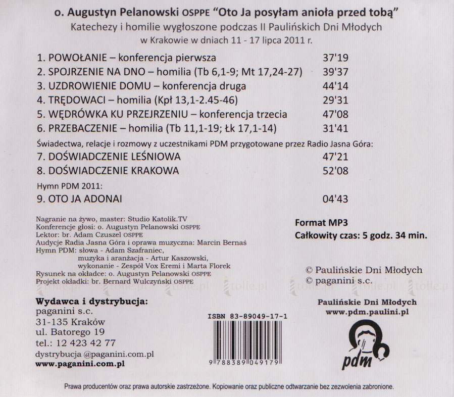 Oto ja posyłam anioła przed tobą cd mp3 - Klub Książki Tolle.pl