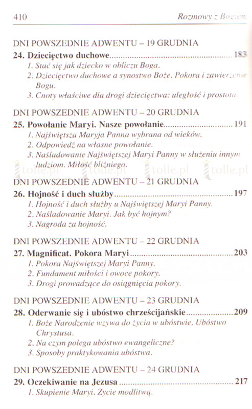 Rozmowy z Bogiem. Tom I: Adwent i Boże Narodzenie  - Klub Książki Tolle.pl