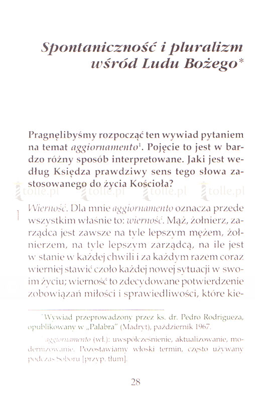 Rozmowy z prałatem Escrivą. Kochać Kościół - Klub Książki Tolle.pl