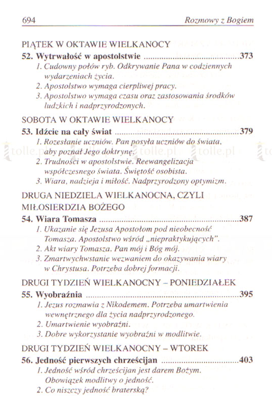 Rozmowy z Bogiem. Tom II: Wielki Post i Wielkanoc  - Klub Książki Tolle.pl