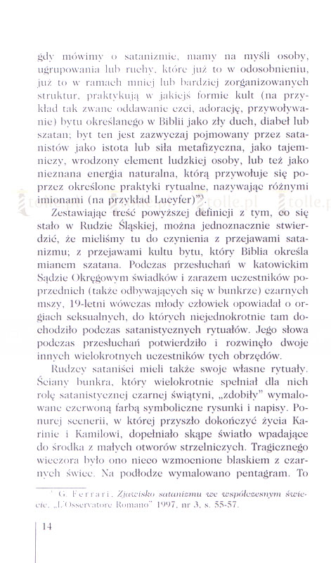 Satanizm w Polsce i Europie - stan obecny i profilaktyka - Klub Książki Tolle.pl