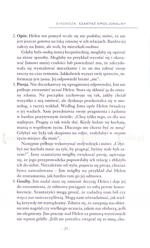 Szantaż emocjonalny. Jak się obronić przed manipulacją i wykorzystaniem - Klub Książki Tolle.pl