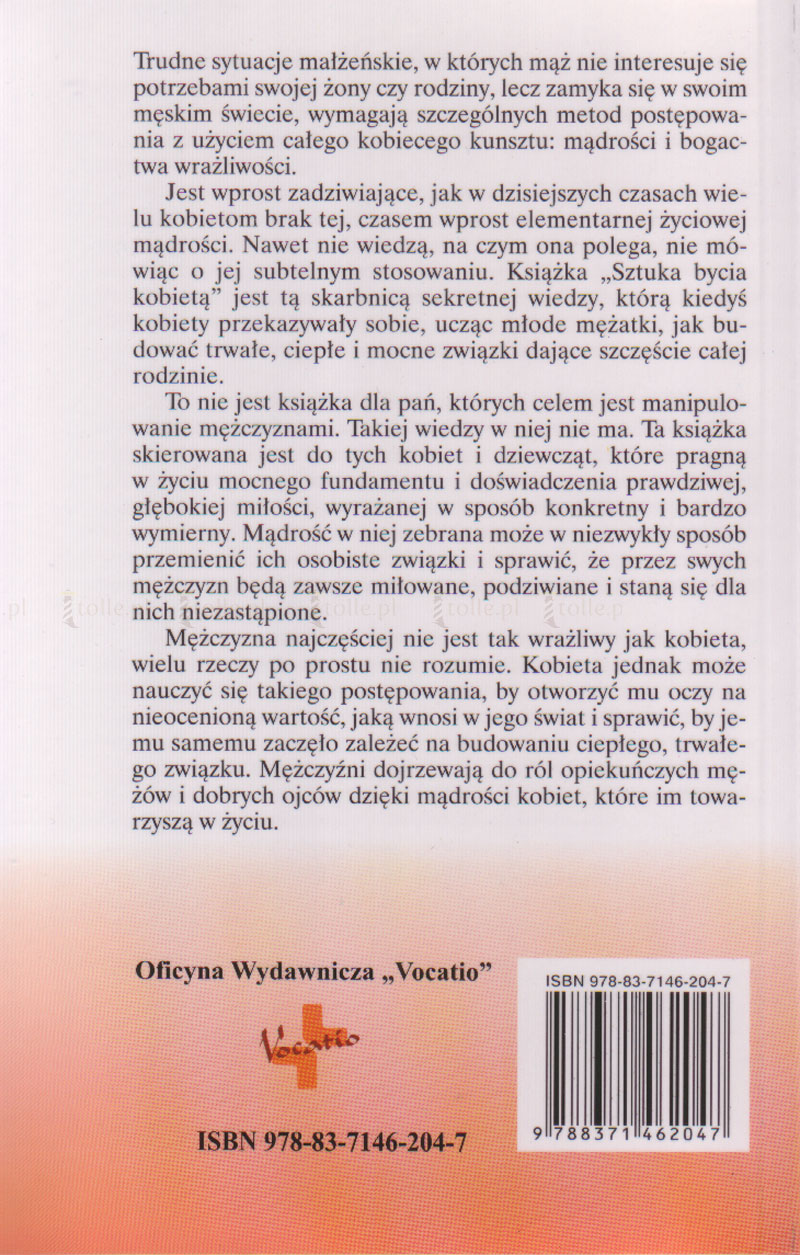 Sztuka bycia kobietą czyli o kobiecych sposobach wpływania na mężczyzn - Klub Książki Tolle.pl