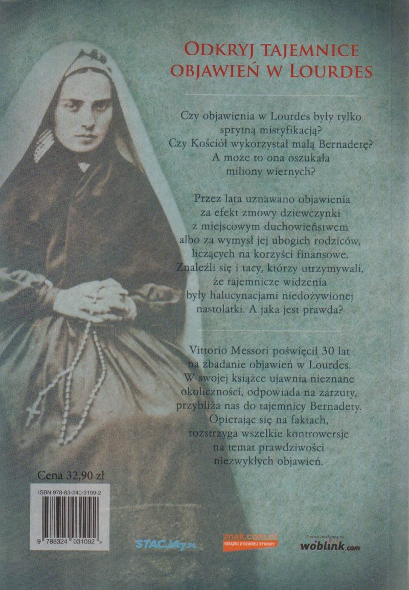 Tajemnica Lourdes. Czy Bernadeta nas oszukała? - Klub Książki Tolle.pl