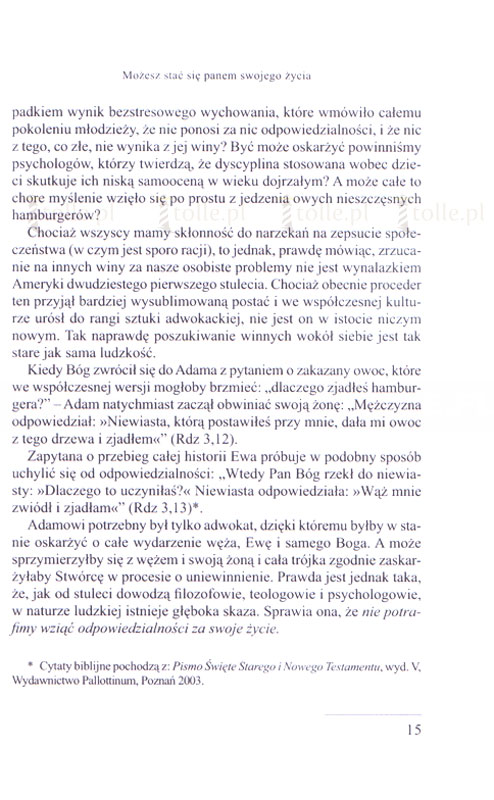 To nie moja wina. Seria: Psychologia i wiara - Klub Książki Tolle.pl