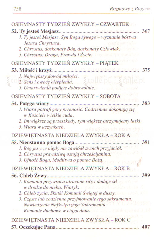 Rozmowy z Bogiem. Tom IV: Okres zwykły, Tygodnie XIII-XXIII - Klub Książki Tolle.pl