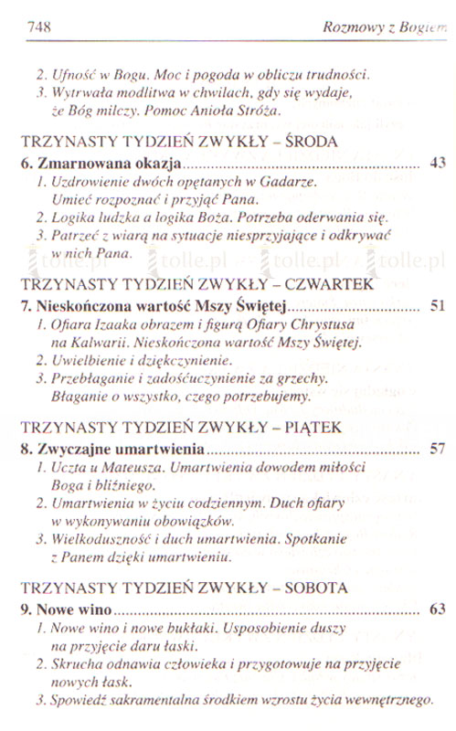 Rozmowy z Bogiem. Tom IV: Okres zwykły, Tygodnie XIII-XXIII - Klub Książki Tolle.pl